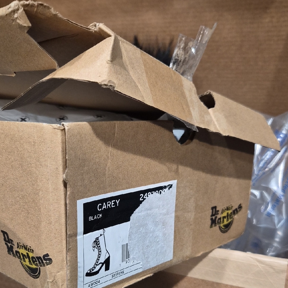 Dr. Martens Carey Black Boots--SUPER RARE